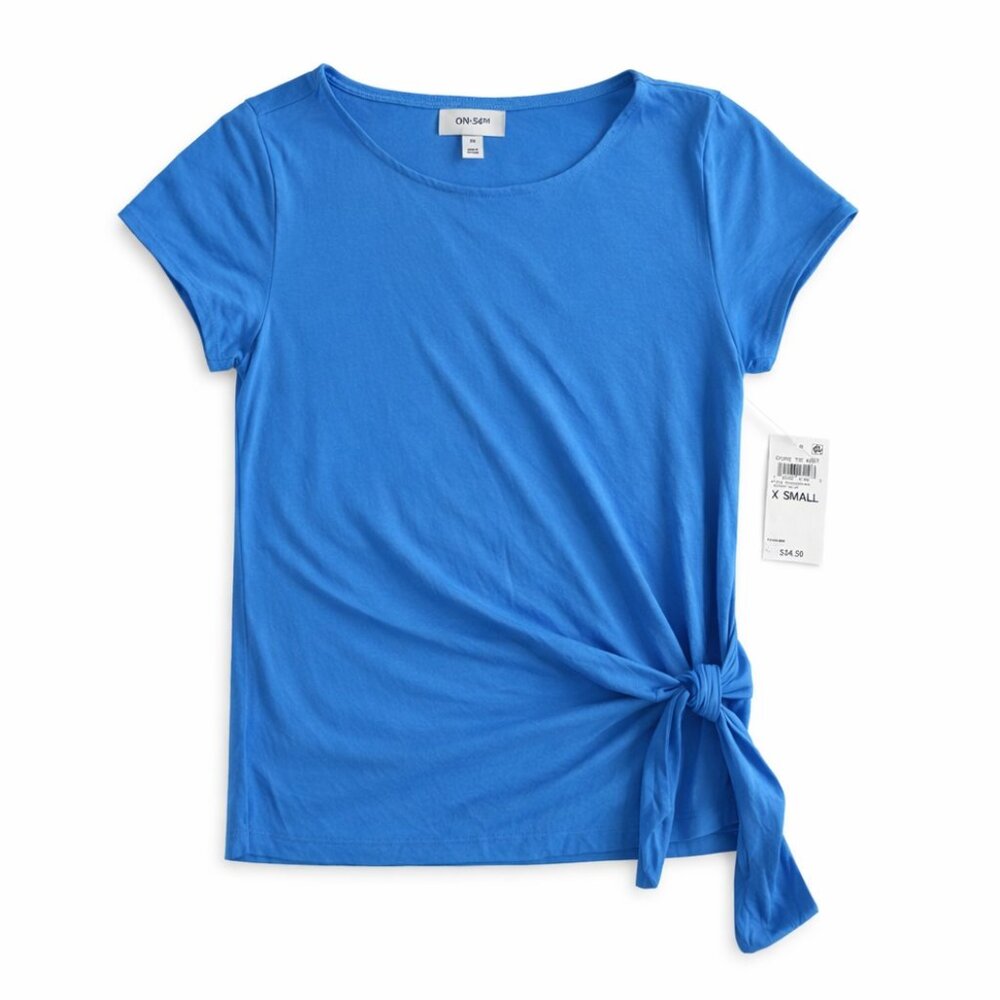 On 34th Women's Side-Tie ShortSleeve Top Size XS NWT